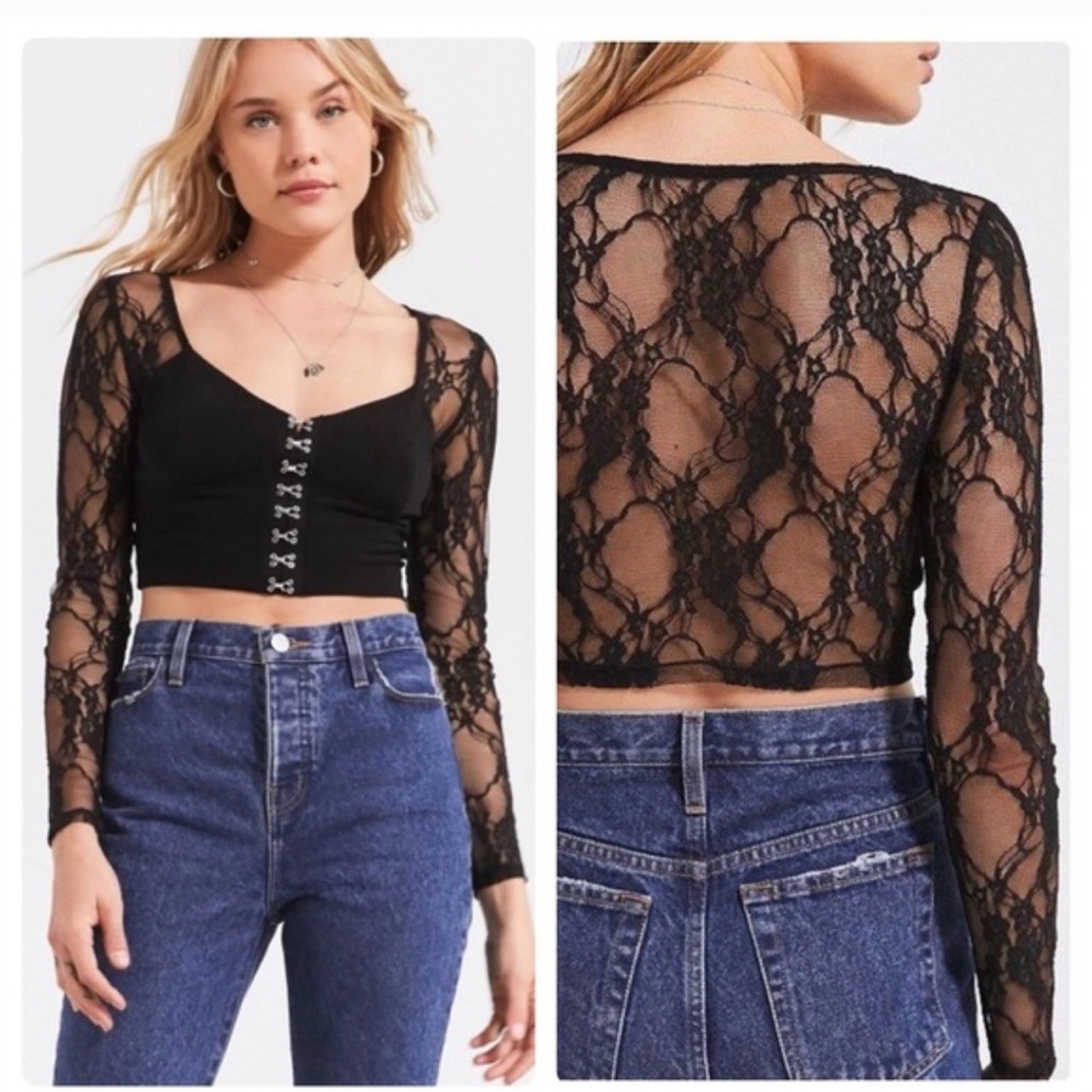 Urban Outfitters Lace Corset Crop Top